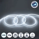 70570 OVALE 120° Degree Neon Flex Epistar LED SMD 2835 1m 12W/m 120LED/m 1320lm/m 120° DC 230V Αδιάβροχη IP68 Ψυχρό Λευκό 6000K Dimmable - 1