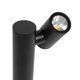 STEM GLB-103-0012 Φωτιστικό Κολωνάκι Κήπου LED 12W 1080lm 60° AC 220-240V Αδιάβροχο IP65 Θερμό Λευκό 2700K - Sanan SMD Chip - Μαύρο Ματ - Μ12 x Π18 x Υ60cm - 3 Χρόνια Εγγύηση - 4