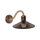 BRASTA 01131 Vintage Φωτιστικό Τοίχου - Απλίκα με Ντουί 1 x E27 AC 220-240V IP20 - Χάλκινο & Μπεζ - Μ26 x Π42.5 x Υ24cm - 2