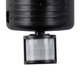 85712 Μαύρο Αυτόνομο Ηλιακό Φωτιστικό LED SMD 10W 150lm με Ενσωματωμένη Μπαταρία 1200mAh - Φωτοβολταϊκό Πάνελ με Αισθητήρα Ημέρας-Νύχτας και PIR Αισθητήρα Κίνησης Αδιάβροχο IP54 Ψυχρό Λευκό 6000K - 8