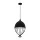 CANARIO 999-0111 Vintage Κρεμαστό Φωτιστικό Οροφής με Ντουί 1 x E27 AC 220-240V IP20 - Μαύρο - Μ28 x Π28 x Υ47cm - 3