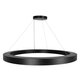 kelvo® RA KLV-101-0369 Κρεμαστό Φωτιστικό Οροφής LED 100W 10000lm 120° AC 220-240V IP20 Ρυθμιζόμενο Λευκό CCT με Χειριστήριο από 2700K έως 6000K Dimmable - Lumileds SMD Chip - Μαύρο Ματ - Μ120 x Π120 x Υ8cm - 3 Χρόνια Εγγύηση - 7