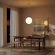 kelvo® BELLISSIMO KLV-101-0378 Κρεμαστό Φωτιστικό Οροφής για Λάμπα με Ντουί E27 AC 220-240V IP20 - Χρυσό Βούρτσας Πλατίνα & Λευκό - Μ40 x Π40 x Υ62cm - 1