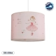  BALLERINA 204-0015 Παιδικό Κρεμαστό Φωτιστικό Οροφής με Ντουί 1 x E27 AC 220-240V IP20 - Ροζ - Μ28 x Π28 x Υ24cm