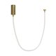 kelvo® GLOW KLV-101-0155 Κρεμαστό Φωτιστικό Οροφής LED 27W 2700lm 360° AC 220-240V IP20 Ρυθμιζόμενο Λευκό CCT με Χειριστήριο από 2700K έως 6000K Dimmable - Lumileds SMD Chip - Χρυσό Πλατίνα - Μ90 x Π9 x Υ95cm - 3 Χρόνια Εγγύηση - 4