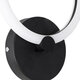 MATILDA 61339 Φωτιστικό Τοίχου - Απλίκα Design LED CCT 8W 960lm 360° AC 220-240V - Εναλλαγή Φωτισμού μέσω Διακόπτη On/Off All In One Ψυχρό 6000k+Φυσικό 4500k+Θερμό 2700k Μ20 x Π5 x Υ25.5cm - Μαύρο - 5