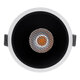 PLUTO-B 60259 Χωνευτό LED Spot Downlight TrimLess Φ10.4cm 15W 1875lm 38° AC 220-240V IP20 Φ10.4 x Υ6.5cm - Στρόγγυλο - Λευκό με Μαύρο Κάτοπτρο & Anti-Glare HoneyComb - Θερμό Λευκό 2700K - Bridgelux COB - 5 Years Warranty - 6