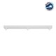WALLBASE 77522 Γραμμική Μεταλλική Ροζέτα για Κρέμαση 3 Φωτιστικών - Λευκό - Μ50 x Π5 x Υ2cm