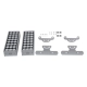 FLOOD-ZENA 90220 Προβολέας Wall Washer για Φωτισμό Κτιρίων LED 120W 10800lm 3° DC 24V Αδιάβροχο IP65 L38 x W30.5 x H24cm Θερμό Λευκό 2700K - Ασημί - 3 Years Warranty - 14