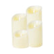 FIREFLAME 79544 Διακοσμητικό Realistic Κερί Παραφίνης με LED Εφέ Κινούμενης Φλόγας - Μπαταρίας & Ασύρματο Χειριστήριο IR Θερμό Λευκό 3000K Dimmable - Φ10 x Υ25cm - 6
