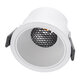 PLUTO-M 60255 Χωνευτό LED Spot Downlight TrimLess Φ8.4cm 10W 1250lm 38° AC 220-240V IP20 Φ8.4 x Υ5.9cm - Στρόγγυλο - Λευκό & Anti-Glare HoneyComb - Θερμό Λευκό 2700K - Bridgelux COB - 5 Years Warranty