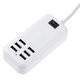 Φορτιστής USB 6 Θέσεων με ON / OFF Διακόπτη 6A 30 Watt 5V DC Λευκός  69998