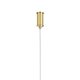 kelvo® GLOW KLV-101-0167 Κρεμαστό Φωτιστικό Οροφής LED 45W 4500lm 360° AC 220-240V IP20 Ρυθμιζόμενο Λευκό CCT με Χειριστήριο από 2700K έως 6000K Dimmable - Lumileds SMD Chip - Χρυσό Πλατίνα - Μ180 x Π30 x Υ40cm - 3 Χρόνια Εγγύηση - 11