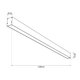 kelvo® ORION KLV-101-0364-V2 Γραμμικό Φωτιστικό Οροφής LED 72W 7200lm 120° AC 220-240V IP20 Ρυθμιζόμενο Λευκό CCT με Χειριστήριο από 2700K έως 6000K Dimmable - Lumileds SMD Chip - Χρυσό Πλατίνα - Μ120 x Π5 x Υ7cm - 3 Χρόνια Εγγύηση - 5