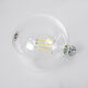 99093 Λάμπα LED Long Filament E27 G125 Γλόμπος 4W 840lm 360° AC 220-240V IP20 Φ12.5 x Υ13.8cm Φυσικό Λευκό 4000K με Διάφανο Γυαλί - Pro Series 210lm/W - A Ενεργειακή Κλάση - 3 Χρόνια Εγγύηση - 2