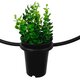 FLOWERPOT 10001210 Μοντέρνο Κρεμαστό Φωτιστικό Οροφής Μονόφωτο Μαύρο Μεταλλικό με Διακοσμητικό Φυτό Φ27 x Y40cm - 5