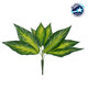PEACE LILY 78277 Τεχνητό Φυτό Σπαθίφυλλο - Μπουκέτο Διακοσμητικών Φυτών - Κλαδιών με Φύλλωμα Πράσινο - Κίτρινο Υ33cm