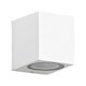 kelvo® BURANO KLV-101-0020 Φωτιστικό Τοίχου / Απλίκα για Λάμπα MR16 με Ντουί GU10 AC 220-240V Αδιάβροχο IP65 - Λευκό Ματ - Μ8 x Π8 x Υ7cm - 3