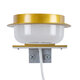 KIARA 60401 Μοντέρνο Φωτιστικό Τοίχου - Απλίκα Καθρέπτη Μπάνιου με 3 Τρόπους Τοποθέτησης LED 5W 560lm 120° AC 220-240V IP44 Μ10 x Π13 x Υ3cm - Φυσικό Λευκό 4500K - Χρυσό - 5
