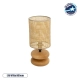  KLOO 204-0143 Boho Επιτραπέζιο Φωτιστικό Πορτατίφ με Ντουί 1 x E14 AC 220-240V IP20 - Καφέ & Μπεζ - Μ15 x Π15 x Υ35cm