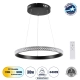  DIAMOND 61128 Μοντέρνο Κρεμαστό Φωτιστικό Οροφής LED 30W 3513lm 360° AC 220-240V IP20 Ρυθμιζόμενο Λευκό CCT με Χειριστήριο από 2700K έως 6000K Dimmable - Lumileds SMD Chip - Μαύρο Ματ - Μ40 x Π40 x Υ3cm - 3 Χρόνια Εγγύηση - 1