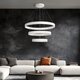 kelvo® VENOM KLV-101-0200 Κρεμαστό Φωτιστικό Οροφής LED 120W 12000lm 120° AC 220-240V IP20 Ρυθμιζόμενο Λευκό CCT με Χειριστήριο από 2700K έως 6000K Dimmable - Lumileds SMD Chip - Λευκό Ματ - Μ80 x Π80 x Υ80cm - 3 Χρόνια Εγγύηση - 2