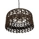 VERA 999-0069 Boho Κρεμαστό Φωτιστικό Οροφής με Ντουί 1 x E27 AC 220-240V IP20 - Καφέ - Μ50 x Π50 x Υ25cm - 5