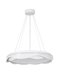 LOTUS GLB-101-0101 Μοντέρνο Κρεμαστό Φωτιστικό Οροφής LED 72W 7200lm 120° AC 220-240V IP20 Ρυθμιζόμενο Λευκό CCT με Χειριστήριο από 2700K έως 6000K Dimmable - Lumileds SMD Chip - Λευκό Ματ - Μ50 x Π50 x Υ9.5cm - 3 Χρόνια Εγγύηση - 4