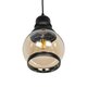 OLIVER 999-0186 Vintage Κρεμαστό Φωτιστικό Οροφής με Ντουί 1 x E27 AC 220-240V IP20 - Μελί & Μαύρο - Μ16 x Π16 x Υ25cm - 5