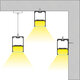 FELIX 61028-P Γραμμικό Κρεμαστό Φωτιστικό Linear LED CCT 54W 6500lm 120° AC 220-240V Μ120 x Π3.5 x Υ7cm - Εναλλαγή Φωτισμού μέσω Τηλεχειριστηρίου All In One Ψυχρό 6000k+Φυσικό 4500k+Θερμό 2700k Dimmable - Μαύρο - 3 Years Warranty - 11
