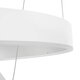 kelvo® VENOM KLV-101-0197 Κρεμαστό Φωτιστικό Οροφής LED 75W 7500lm 120° AC 220-240V IP20 Ρυθμιζόμενο Λευκό CCT με Χειριστήριο από 2700K έως 6000K Dimmable - Lumileds SMD Chip - Λευκό Ματ - Μ60 x Π60 x Υ40cm - 3 Χρόνια Εγγύηση - 8