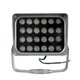 FLOODXENA 90132 Προβολέας Σποτ Wall Washer LED 24W 2040lm 10° AC 220-240V Αδιάβροχο IP65 Φούξια - Bridgelux SMD Chip - Γκρι Ανθρακί - Μ18 x Π13.5 x Υ18cm - 3 Χρόνια Εγγύηση - 5