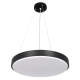  CASPER 61019 Μοντέρνο Κρεμαστό Φωτιστικό Οροφής LED 76W 8372lm 120° AC 220-240V IP20 Ρυθμιζόμενο Λευκό CCT με Χειριστήριο από 2700K έως 6000K Dimmable - Lumileds SMD Chip - Μαυρό Ματ - Μ45 x Π45 x Υ5.5cm - 3 Χρόνια Εγγύηση - 3