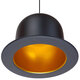 Vintage Κρεμαστό Φωτιστικό Οροφής Μονόφωτο Μαύρο Μεταλλικό Καμπάνα Φ26  CHARLO 01214 - 4