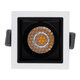 PLUTO-S 60264 Χωνευτό LED Spot Downlight TrimLess Μ6.4xΠ6.4cm 7W 910lm 38° AC 220-240V IP20 Μ6.4 x Π6.4 x Υ4.9cm - Τετράγωνο - Λευκό με Μαύρο Κάτοπτρο & Anti-Glare HoneyComb - Φυσικό Λευκό 4500K - Bridgelux COB - 5 Years Warranty - 6