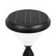 VEGGIE 90522 Φωτιστικό Κολωνάκι Κήπου LED 10W 500lm 120° με Ενσωματωμένο Φωτοβολταϊκό Panel 6V 2W & Επαναφορτιζόμενη Μπαταρία Li-ion 3.2V 6000mAh με Αισθητήρα Ημέρας-Νύχτας Αδιάβροχο IP65 Ψυχρό Λευκό 6000K - Sanan SMD Chip - Μαύρο - Μ26 x Π26 x Υ60cm - 2 Χρόνια Εγγύηση - 5
