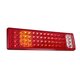 TAILIGHT 999-0256 Πίσω Φανάρι Οχημάτων LED 9W 360lm 180° DC 24V Αδιάβροχο IP66 Πορτοκαλί & Κόκκινο & Ψυχρό Λευκό 6000K - Πακέτο 2 Τεμαχίων - Μ46 x Π13 x Υ7cm - 1 Χρόνο Εγγύηση - 2