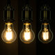 Λάμπα E27 A60 Γλόμπος LED On/Off Switch Dimmable FILAMENT 6W 580 lm 320° AC 85-265V με Διάφανο Γυαλί 3 Step Switch Dimmable Θερμό Λευκό 2700k  99243