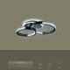 kelvo® DIAMOND KLV-101-0223 Φωτιστικό Οροφής LED 67W 6700lm 360° AC 220-240V IP20 Ρυθμιζόμενο Λευκό CCT με Χειριστήριο από 2700K έως 6000K Dimmable - Lumileds SMD Chip - Μαύρο Ματ - Μ60 x Π40 x Υ14cm - 3 Χρόνια Εγγύηση - 12