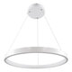 NEMESIS 61159 Κρεμαστό Φωτιστικό Δαχτυλίδι-Κύκλος LED CCT 45W 5230lm 360° AC 220-240V - Εναλλαγή Φωτισμού μέσω Τηλεχειριστηρίου All In One Ψυχρό 6000k+Φυσικό 4500k+Θερμό 2700k Dimmable Φ60cm - Λευκό - 2