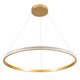 kelvo® DIAMOND KLV-101-0232 Κρεμαστό Φωτιστικό Οροφής LED 67W 6700lm 180° AC 220-240V IP20 Ρυθμιζόμενο Λευκό CCT με Χειριστήριο από 2700K έως 6000K Dimmable - Lumileds SMD Chip - Χρυσό Πλατίνα - Μ80 x Π80 x Υ3cm - 3 Χρόνια Εγγύηση - 3