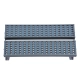 FLOOD-TENA 90225 Προβολέας Wall Washer για Φωτισμό Κτιρίων LED 192W 17280lm 10° DC 24V Αδιάβροχο IP65 L68.5 x W33 x H24cm Θερμό Λευκό 2700K - Ασημί - 3 Years Warranty - 4