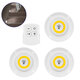 79045 Φωτιστικά Νυκτός Μπαταρίας LED COB 6W 600lm με Timer & Ασύρματο Χειριστήριο RF - ΣΕΤ 3 Τεμαχίων Θερμό Λευκό 3000K 79045 Φωτιστικά Νυκτός Μπαταρίας LED COB 6W 600lm με Timer & Ασύρματο Χειριστήριο RF - ΣΕΤ 3 Τεμαχίων Θερμό Λευκό 3000K