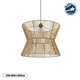 UPCONE 205-0056 Boho Κρεμαστό Φωτιστικό Οροφής με Ντουί 1 x E27 AC 220-240V IP20 - Μπεζ - M50 x Π50 x 43cm - 1