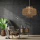  JENSON 00909 Boho Κρεμαστό Φωτιστικό Οροφής με Ντουί 1 x E27 AC 220-240V IP20 - Μπεζ - Μ33 x Π33 x Υ28cm - 11