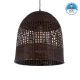  BORA-BORA 01736 Boho Κρεμαστό Φωτιστικό Οροφής με Ντουί 1 x E27 AC 220-240V IP20 - Καφέ - Μ42 x Π42 x Y44cm