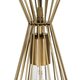 FLIXIO 201-0126 Vintage Κρεμαστό Φωτιστικό Οροφής με Ντουί 3 x E27 AC 220-240V IP20 - Χρυσό - Μ40 x Π40 x Υ70cm - 7