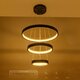 kelvo® NEMESIS KLV-101-0217 Κρεμαστό Φωτιστικό Οροφής LED 100W 10000lm 180° AC 220-240V IP20 Ρυθμιζόμενο Λευκό CCT με Χειριστήριο από 2700K έως 6000K Dimmable - Lumileds SMD Chip - Μαύρο Ματ - Μ60 x Π60 x Υ60cm - 3 Χρόνια Εγγύηση - 13
