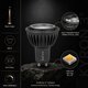 kelvo® KYRON 3° KLV-103-0002 Σποτ GU10 MR16 LED 3W 330lm CRI (Ra) ≥ 90 3° AC 220-240V IP20 Θερμό Λευκό 2700K Dimmable - CREE XPE Chip - Γκρι Ανθρακί Ματ - Μ5 x Π5 x Υ6cm - 3 Χρόνια Εγγύηση - 7