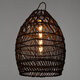 TAHITI 00711 Vintage Κρεμαστό Φωτιστικό Οροφής Μονόφωτο Καφέ Ξύλινο Bamboo Φ38 x Y50cm - 3